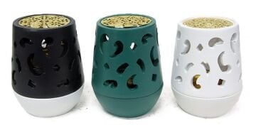 Seramik Gold İşlemeli Konik Tütsü Buhurdanlık