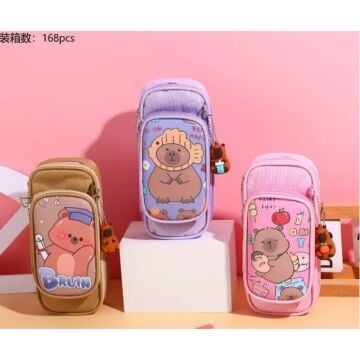 Kapibara Tasarımlı Kalem Kutusu Kalemlik