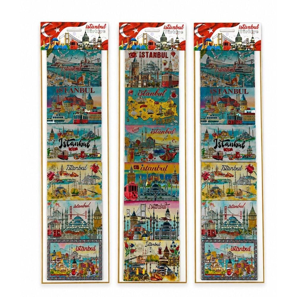 Silikon İstanbul Temalı Buzdolabı Magnet (6 Adet)