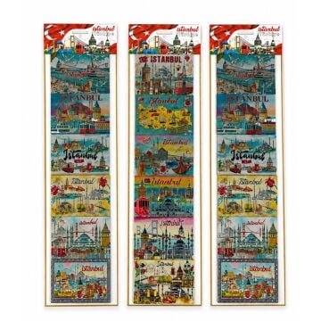 Silikon İstanbul Temalı Buzdolabı Magnet (6 Adet)