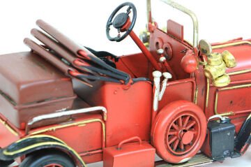 Dekoratif Vintage Eskitme Üstü Açık Metal Araba