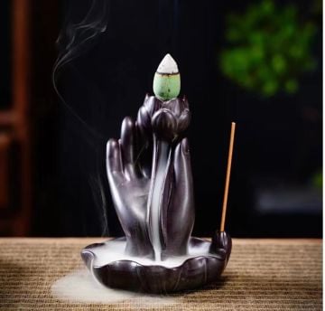 El Lotus Tasarımı Seramik Geri Akış (Backflow) Tütsülük