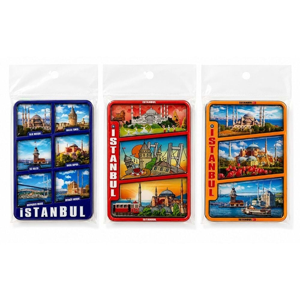 Ahşap İstanbul Temalı Buzdolabı Magnet