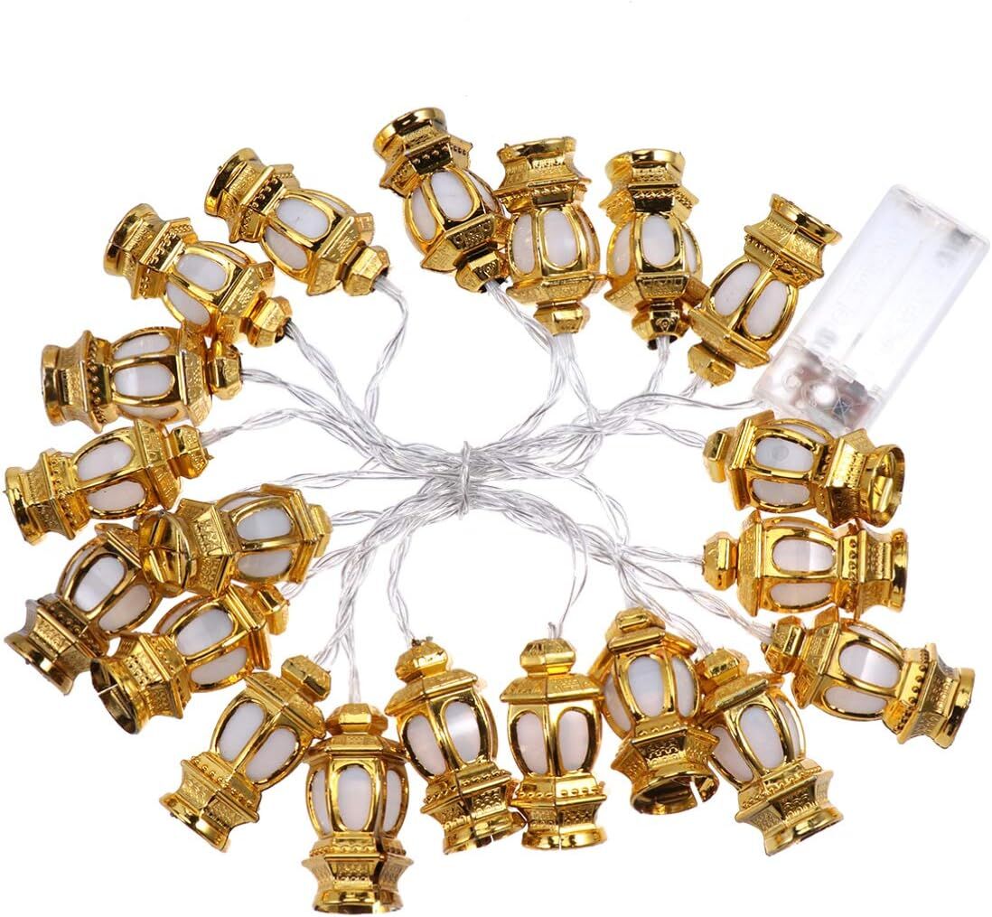 20'li Pilli Şerit Led Işık Dekoratif Ramazan Süsü Işıkları