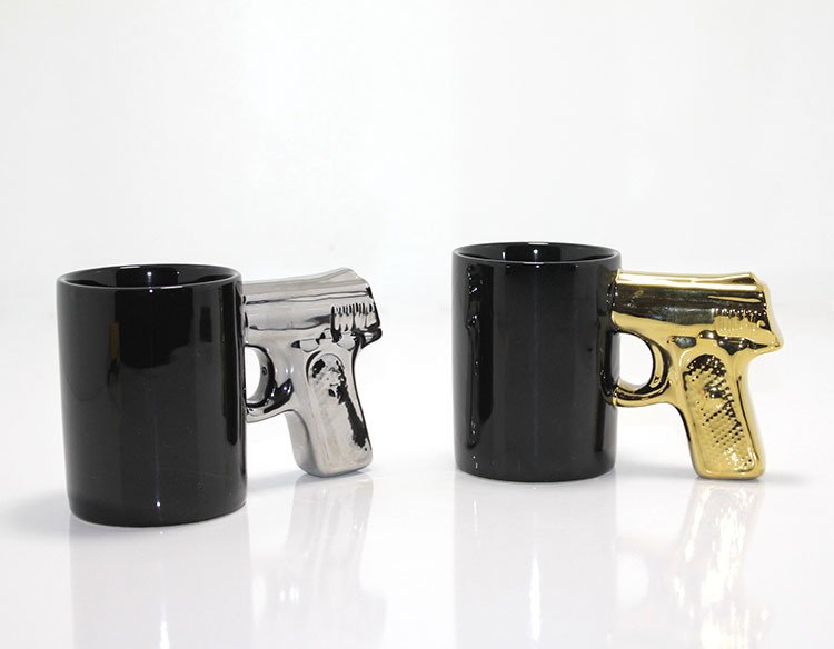 Silah Tasarımlı Kupa Bardak