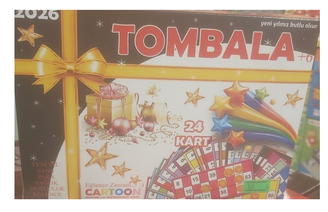 Tombala 24 'lü Kart Eğlence Oyunu Yılbaşı Eğlencesi