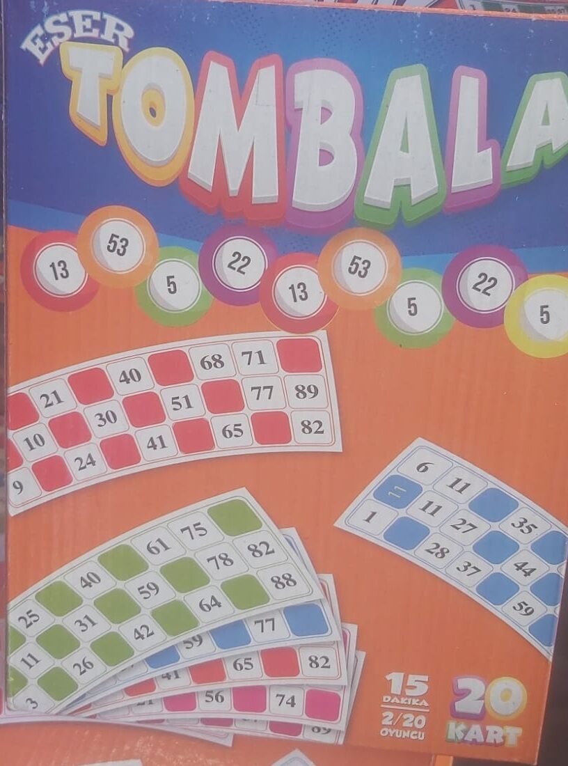 Tombala Eğlence Oyunu 20'li Kart