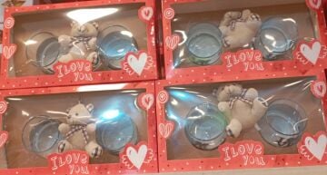 Ayıcıklı 2'li Cam Bardak Hediye Seti