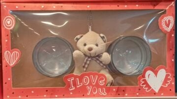 Ayıcıklı 2'li Cam Bardak Hediye Seti