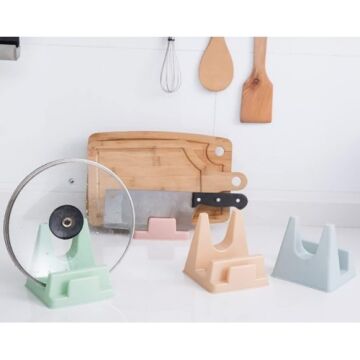 Tencere Kapağı ve Doğrama Tahtası Tutucu Mutfak Standı