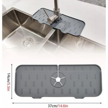 Mutfak Banyo Lavabo Kenarı Gri Silikon Matı