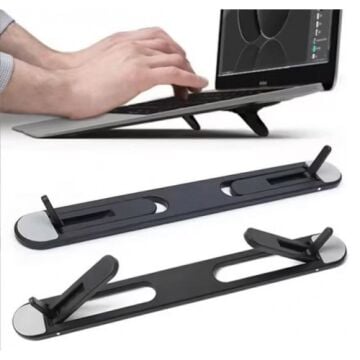 Çift Kademeli Katlanabilir Ve Yapışkanlı Laptop Standı