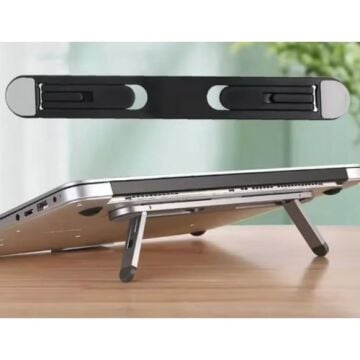 Çift Kademeli Katlanabilir Ve Yapışkanlı Laptop Standı