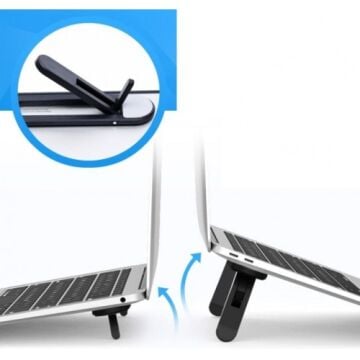 Çift Kademeli Katlanabilir Ve Yapışkanlı Laptop Standı