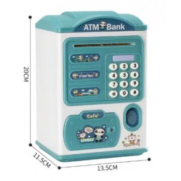 Parmak İzi İle Çalişan Şifreli Otomatik Kağıt Para Alan Atm Kumbara