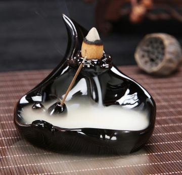 Seramik Nehir Tasarımlı Şelale Geri Akış (Backflow) Tütsülük