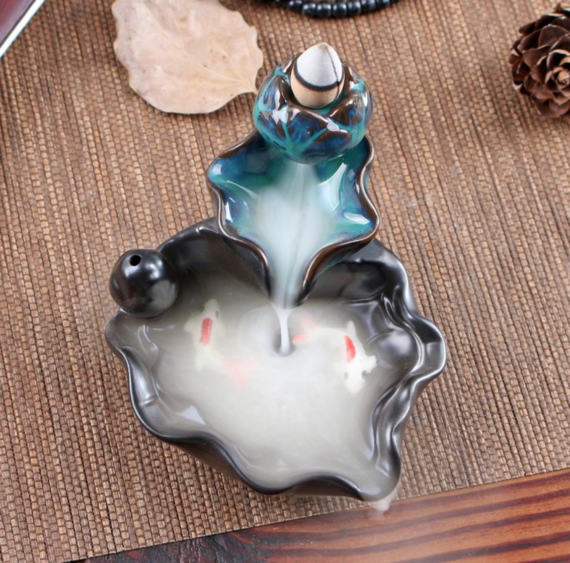 Seramik Tasarımlı Balıklı Akvaryum Ters Geri Akış (Backflow) Tütsülük