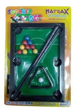 Matrax Oyuncak Snooker Set Bilardo Küçük