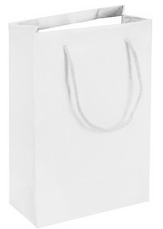 Tutma İpli Beyaz Karton Çanta (11 cm x 17 cm)(25 Adet)
