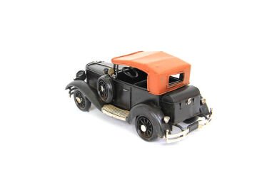 Dekoratif Vintage Siyah Metal Araba