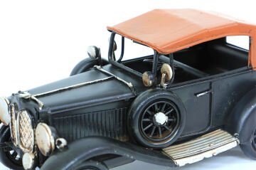Dekoratif Vintage Siyah Metal Araba
