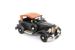 Dekoratif Vintage Siyah Metal Araba