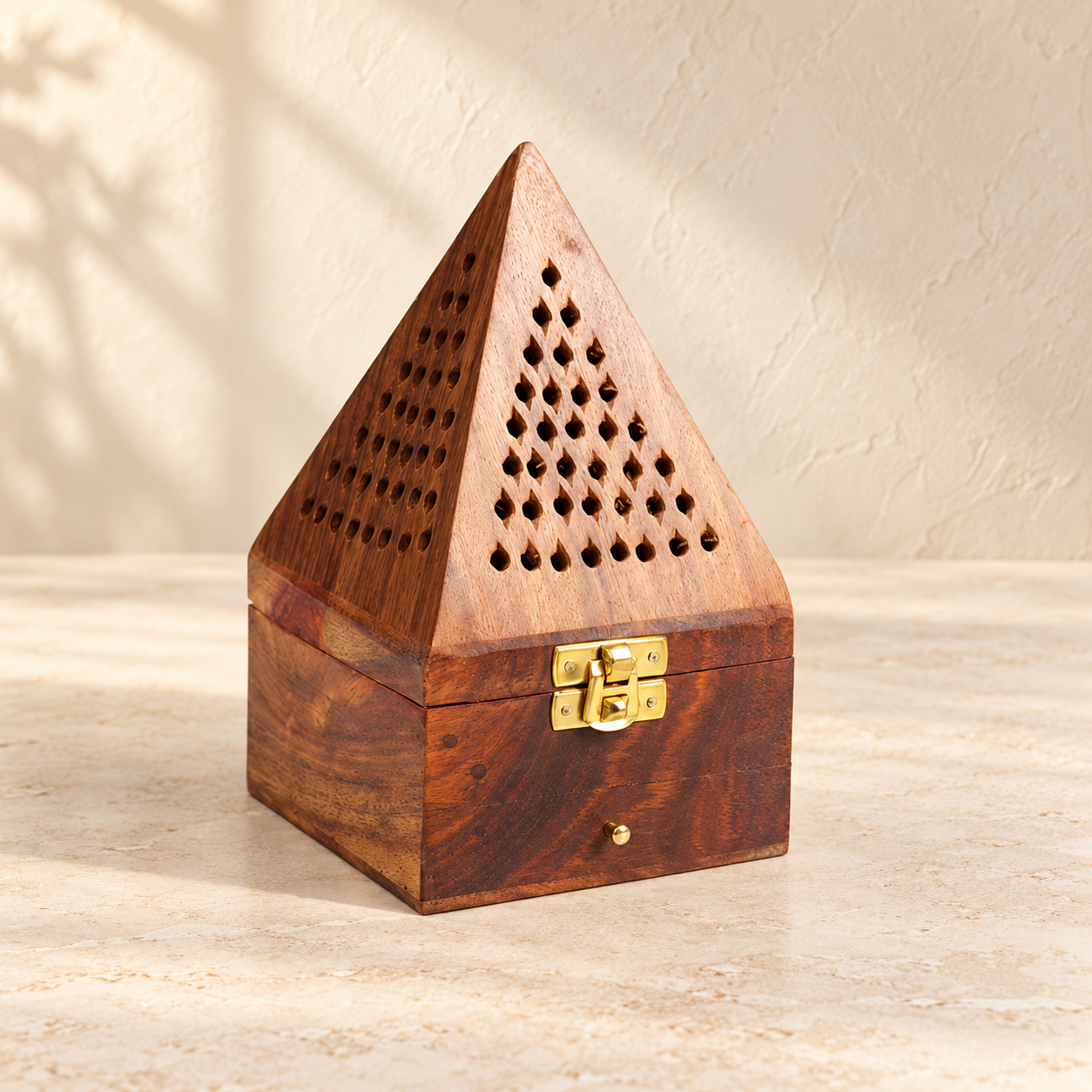 Ahşap Kule Tasarımlı Tütsü Yakma Kutusu (18cm)
