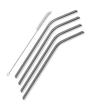 Metal Pipet Paslanmaz Çelik Ve Temizleme Fırçası Seti 5 Parça