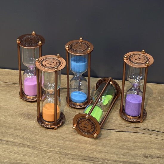 Vintage Metal 30 Dakikalık Kum Saati