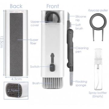 Çok Amaçlı 7 in 1 Airpods Klavye Ekran Kulaklık Temizleyici Kit