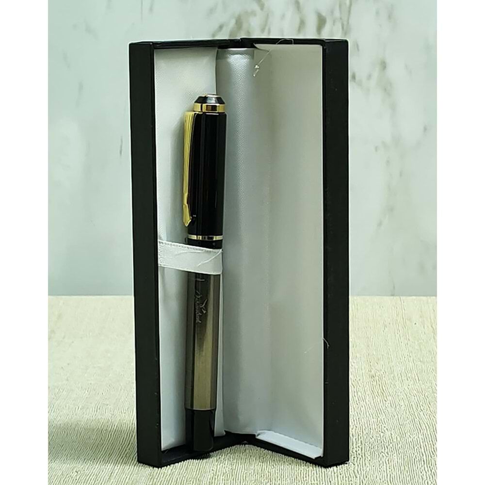 Özel Şık Kutulu Metal İstanbul Temalı Baskılı Kalem Gümüş