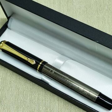 Özel Şık Kutulu Metal İstanbul Temalı Baskılı Kalem Gümüş