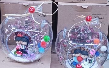 Elma Tasarımlı Dekoratif Cam Teraryum