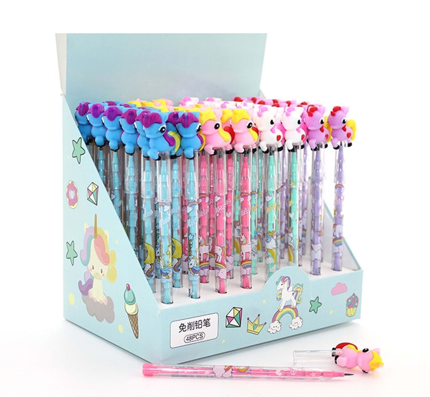 Boynuzlu At Tasarımlı Uçlu Kurşun Kalem (48 Adet)