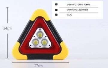 Üçgen Tasarımlı Led Reflektör Acil Durum Feneri