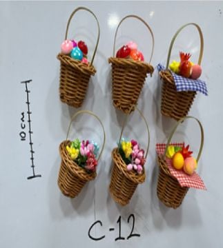 Mini Çiçek Sepeti Tasarımlı Magnet