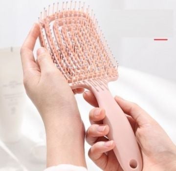 Ergonomik 3 Boyutlu Elektriklenmeyi Önleyici Saç Açma Fırçası