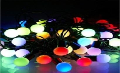 50'li Toplu Siyah Kablolu Renkli Led Işık (10 mt)