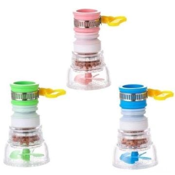 Yumuşak Hortumlu Taşlı Pervaneli Musluk Başlığı