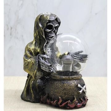 Polyester Işıklı Kurukafa Halloween Sihirli Plazma Lamba