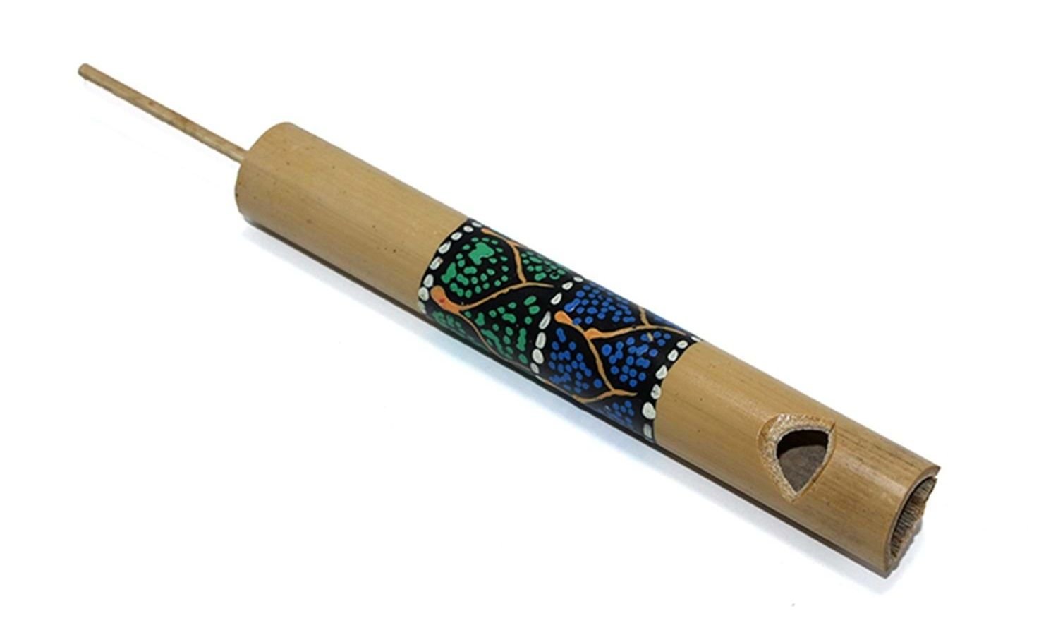 Bambu Kuş Dilli Düdük Renkli Batikli