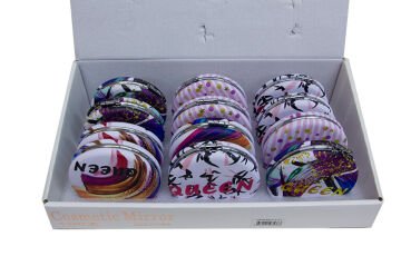 Queen Tasarımlı Oval Cep Aynası