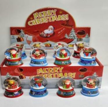 Mini Merry Christmas Yılbaşı Cam Kar Küresi