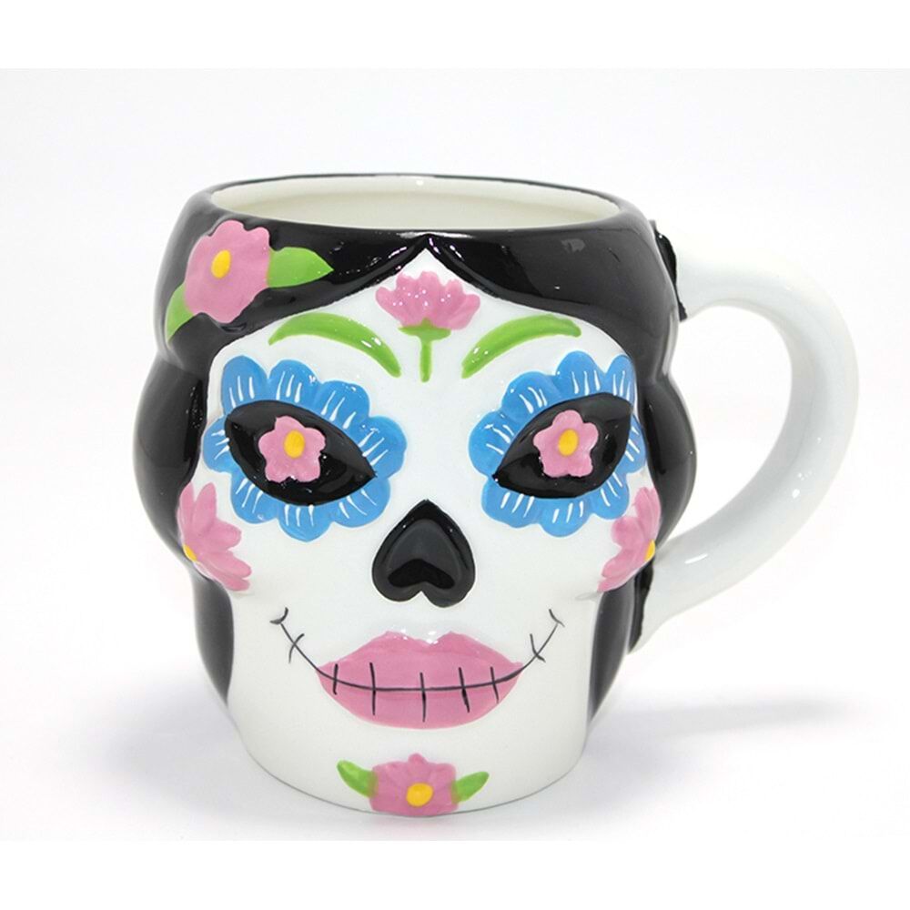 3D Şeker Kurukafa Day Of The Dead Kupa Bardak