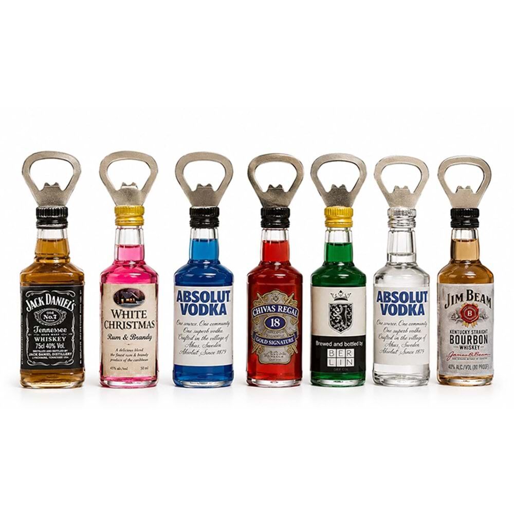 Mini İçki Şişesi Tasarım Magnet ve Açacak (13cm)