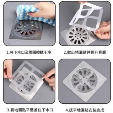 Lavabo & Banyo Gider Süzgeci Sineklik Tamir Kit (10 Adet)