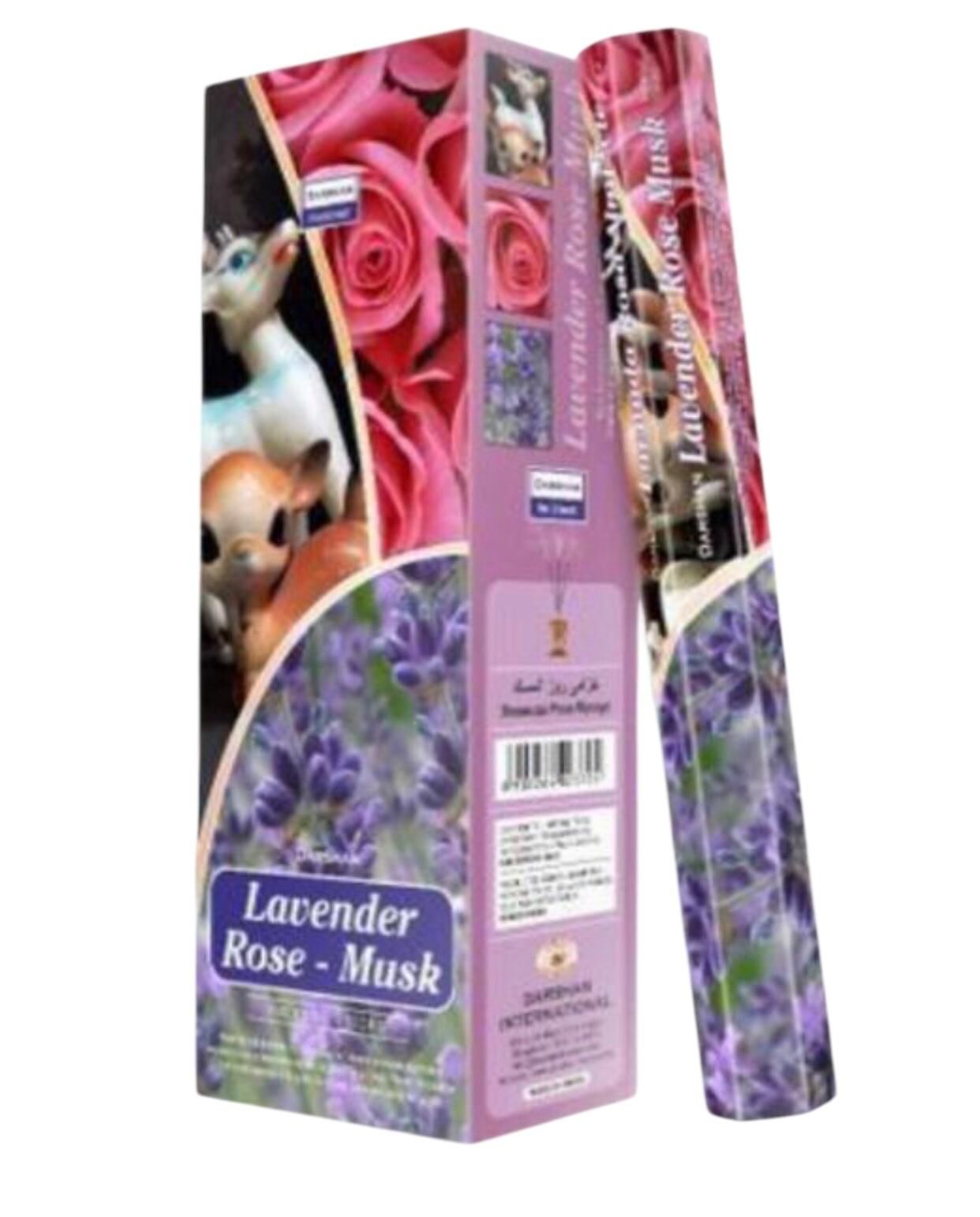 Darshan Lavander Rose & Musk Çubuk Tütsü Incense Sticks (120 Adet)