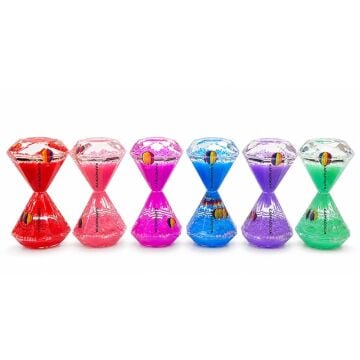 Dekoratif Kapadokya Sıvı Jel Kum Saati (13cmx8 cm)