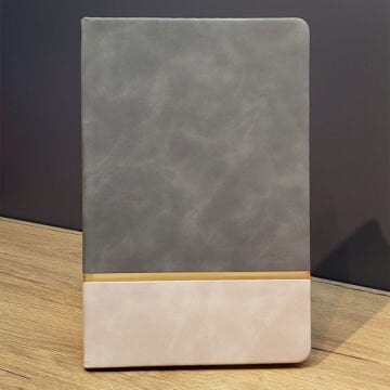 Promosyon Hediye Gri Renk Deri Defter