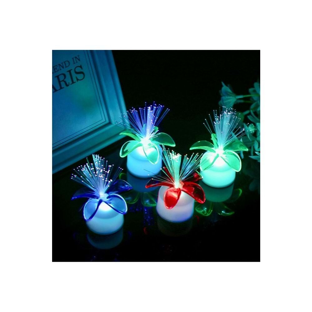 Dekoratif Mini Pilli Işıklı Renkli Çiçekli Lamba (6 Adet)